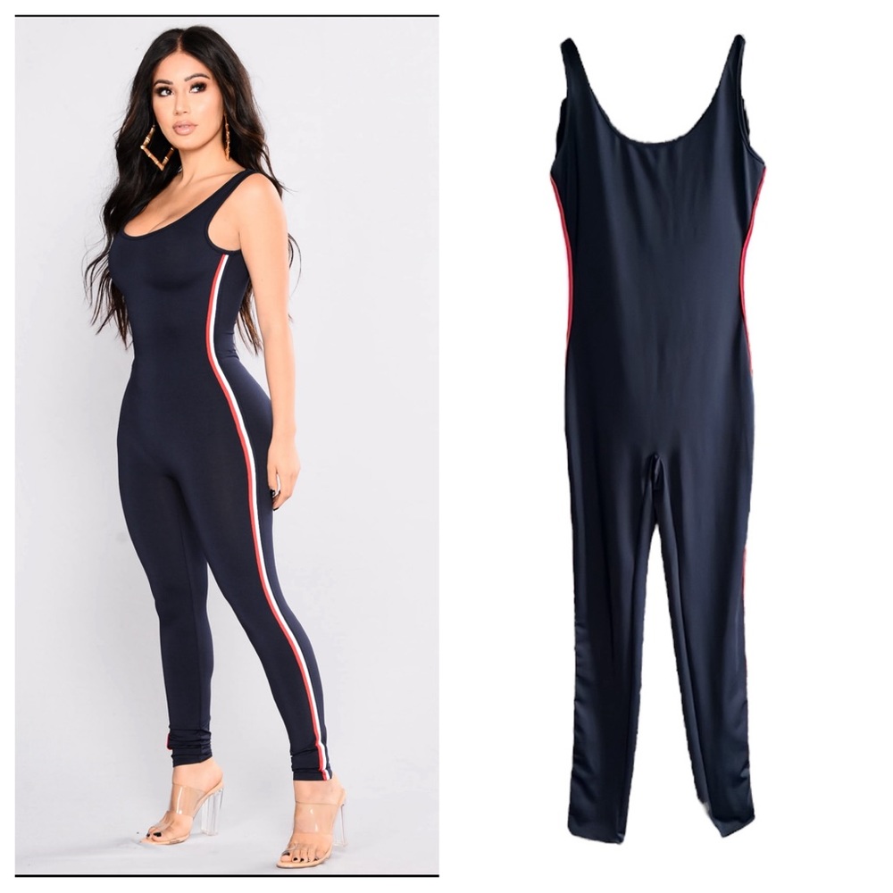 Fashion Nova navy blue bodysuit